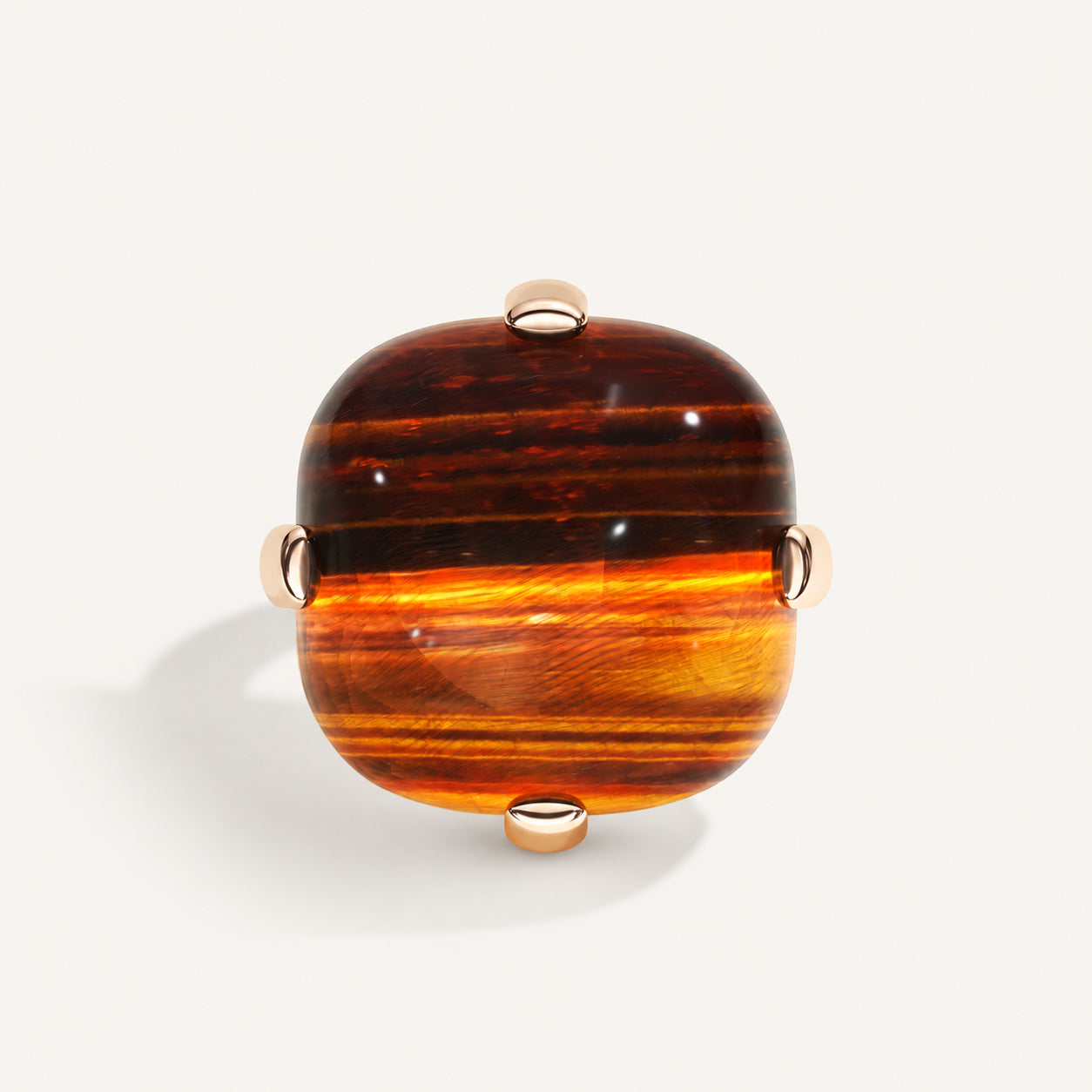 Cushion Bold Tiger Eye Ring