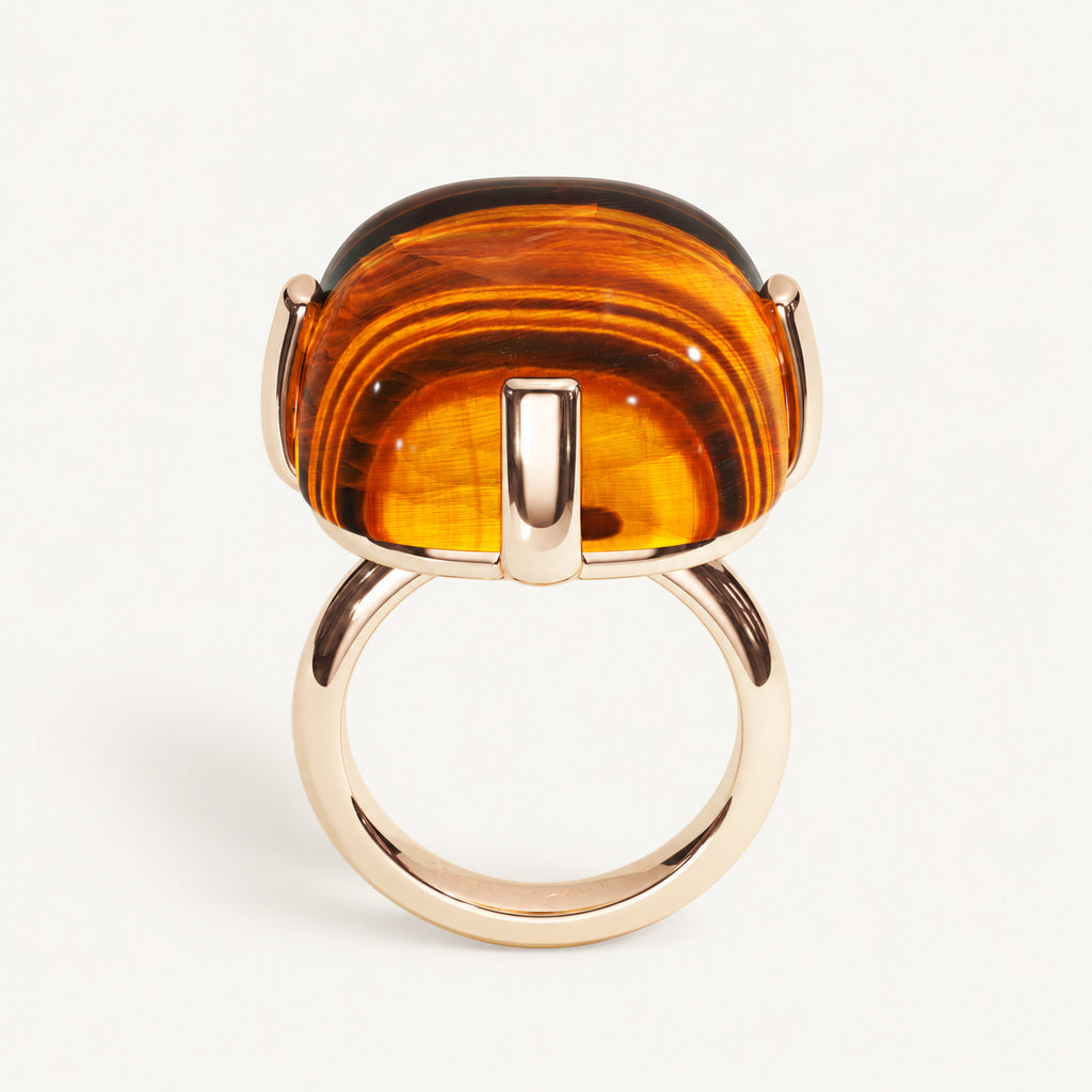 Cushion Bold Tiger Eye Ring
