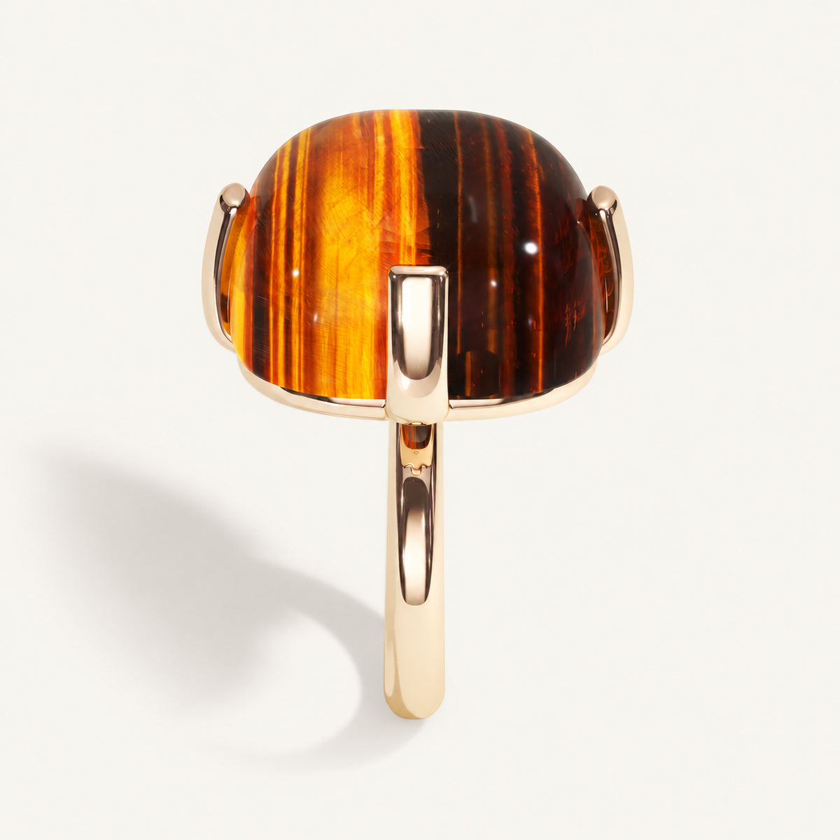 Cushion Bold Tiger Eye Ring