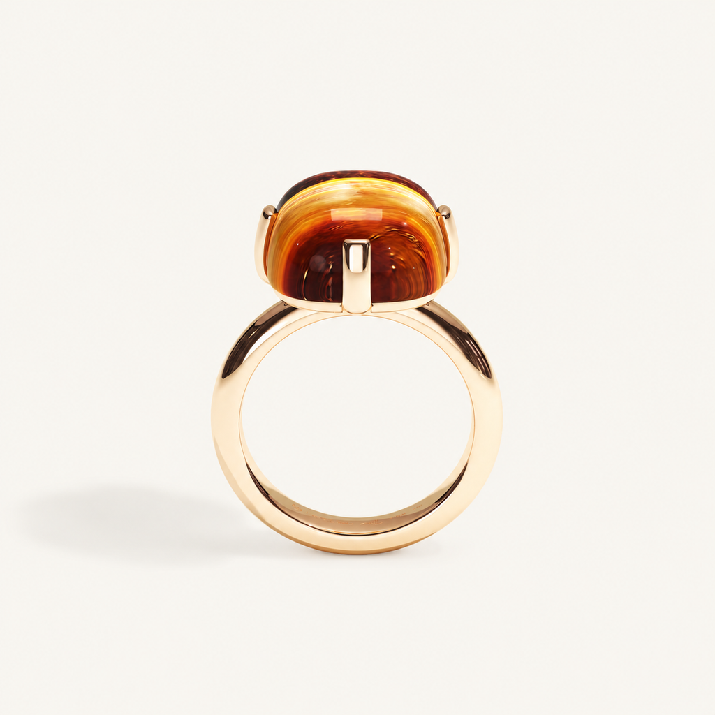 Cushion Petit Tiger Eye Ring