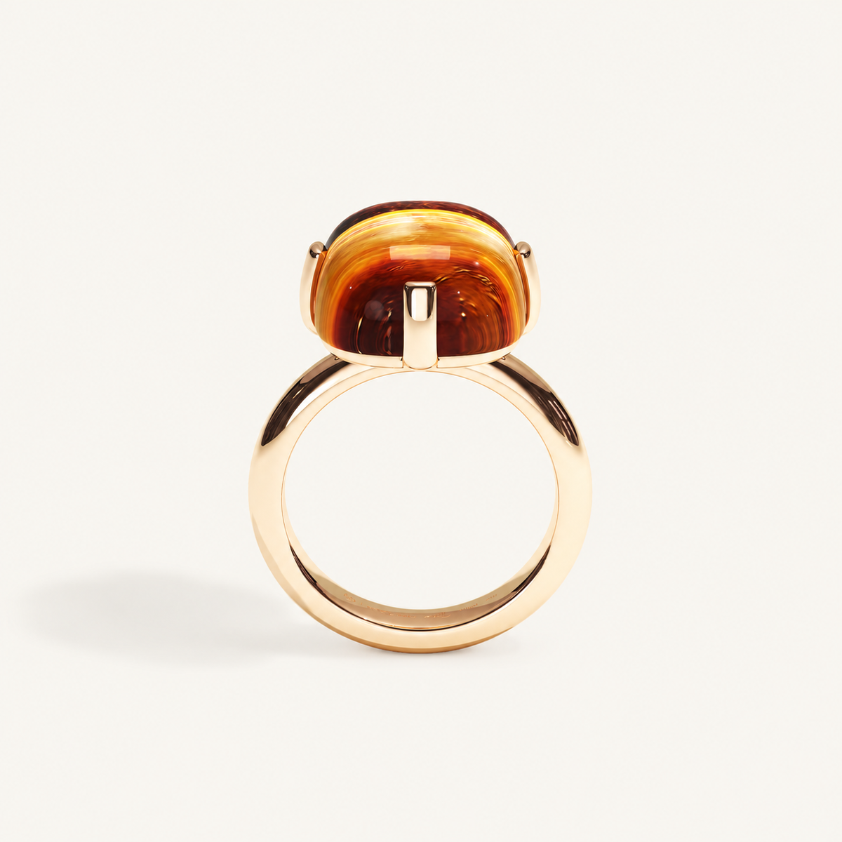 Cushion Petit Tiger Eye Ring