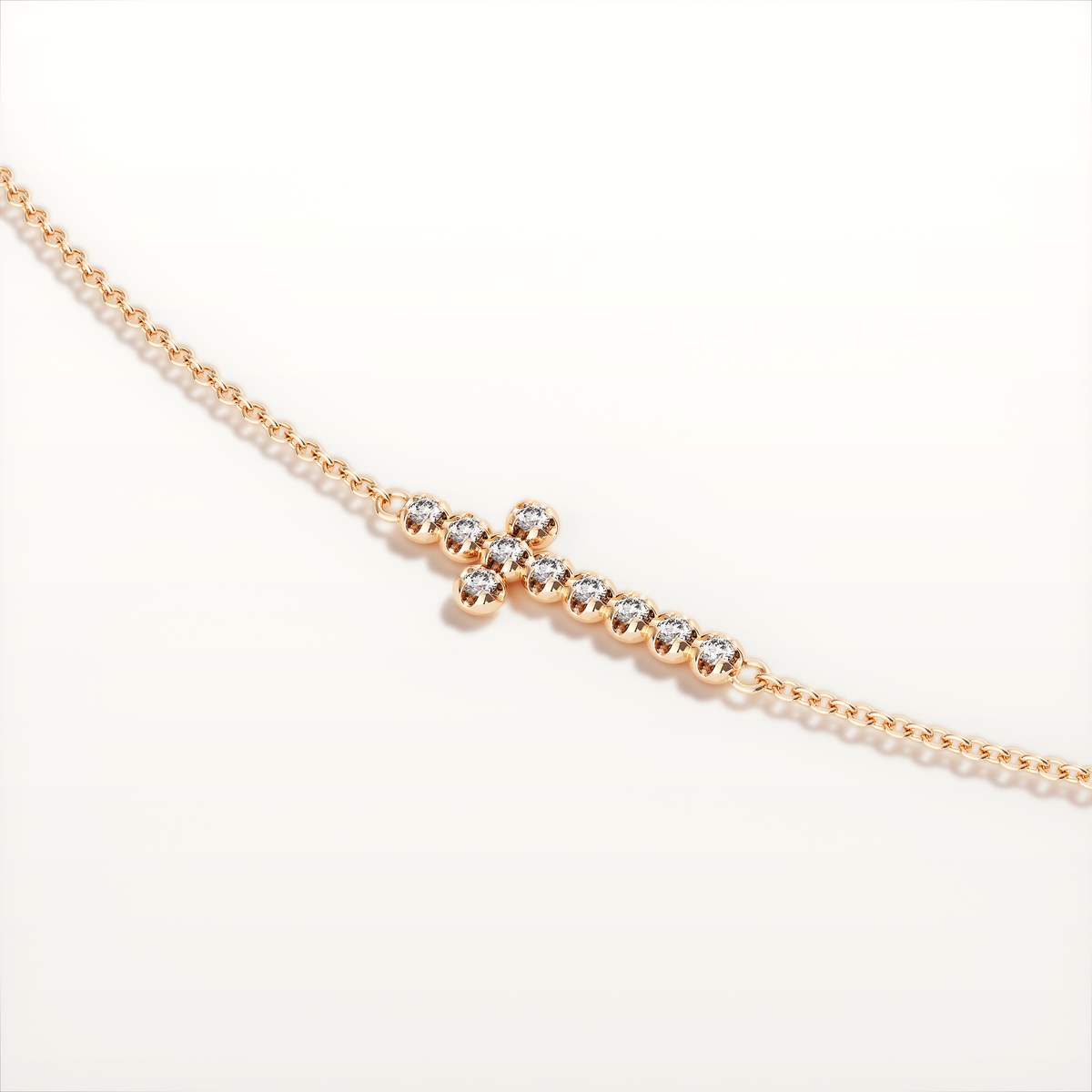 La Croix Double Cross Necklace