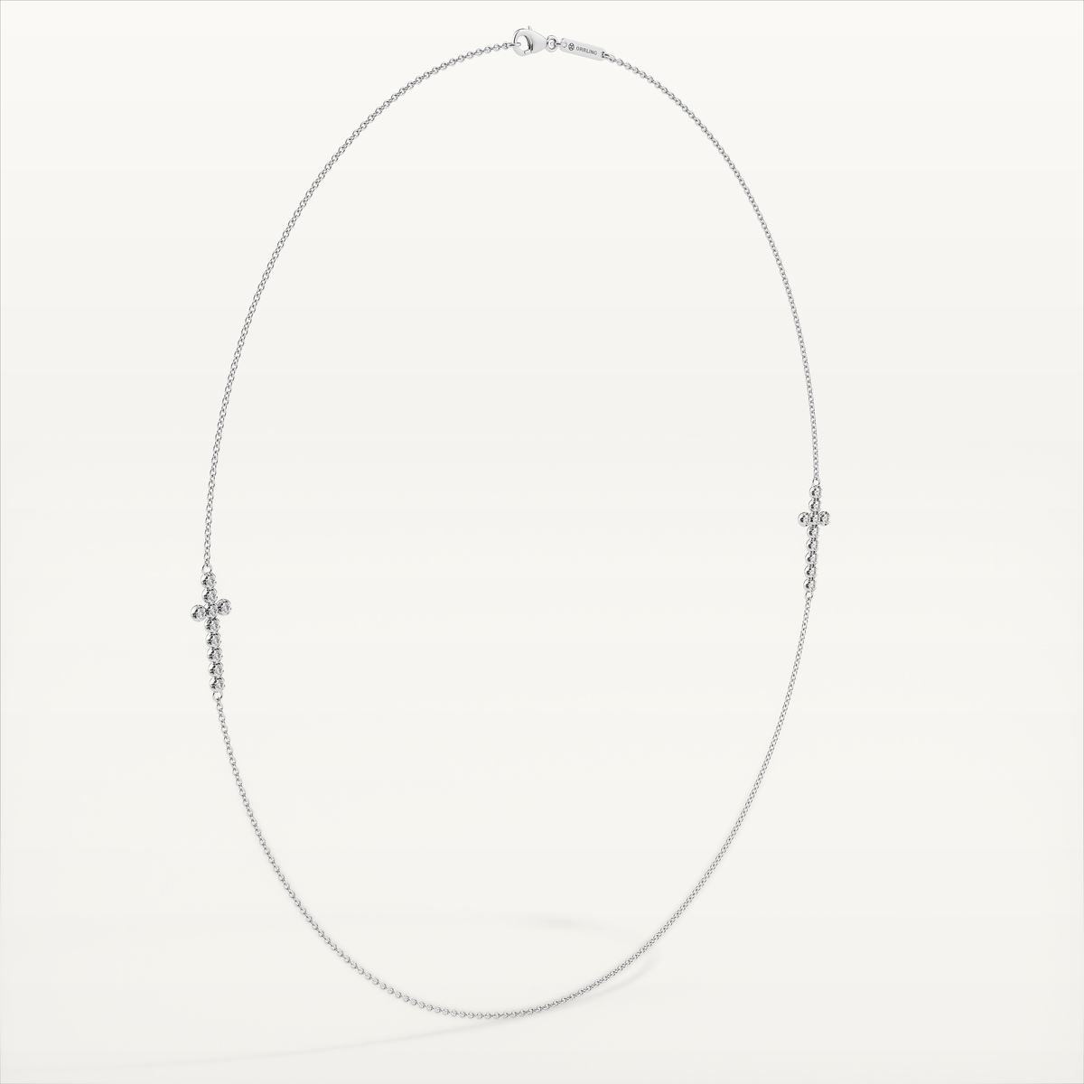 La Croix Double Cross Necklace