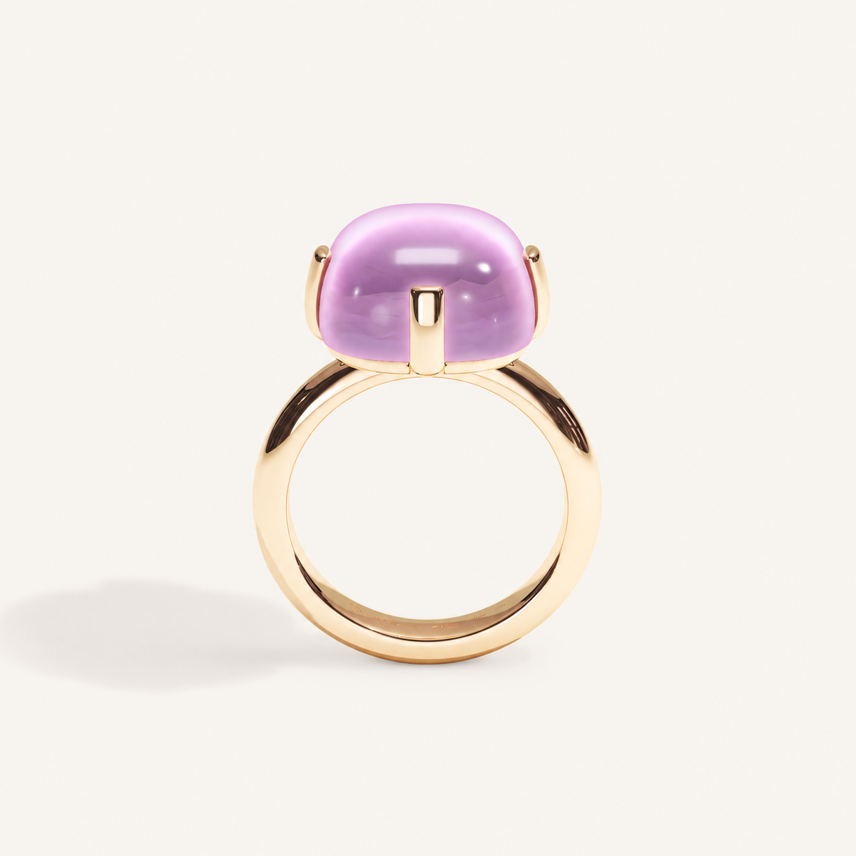 Cushion Petit Rose Quartz Ring