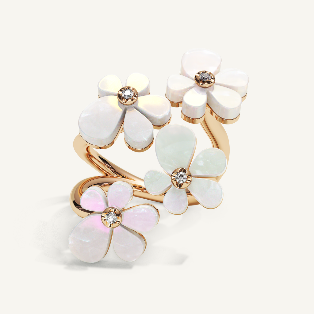Gisela Mother of Pearl Tetra Ring