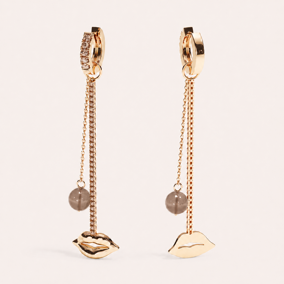 JUST LIPS SMOKEY ROUTE BRUNE CHANDELIERS