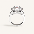 Cusion Halo Diamond Ring