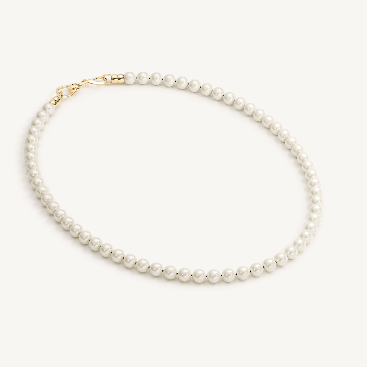 Swivel hook pearl necklace