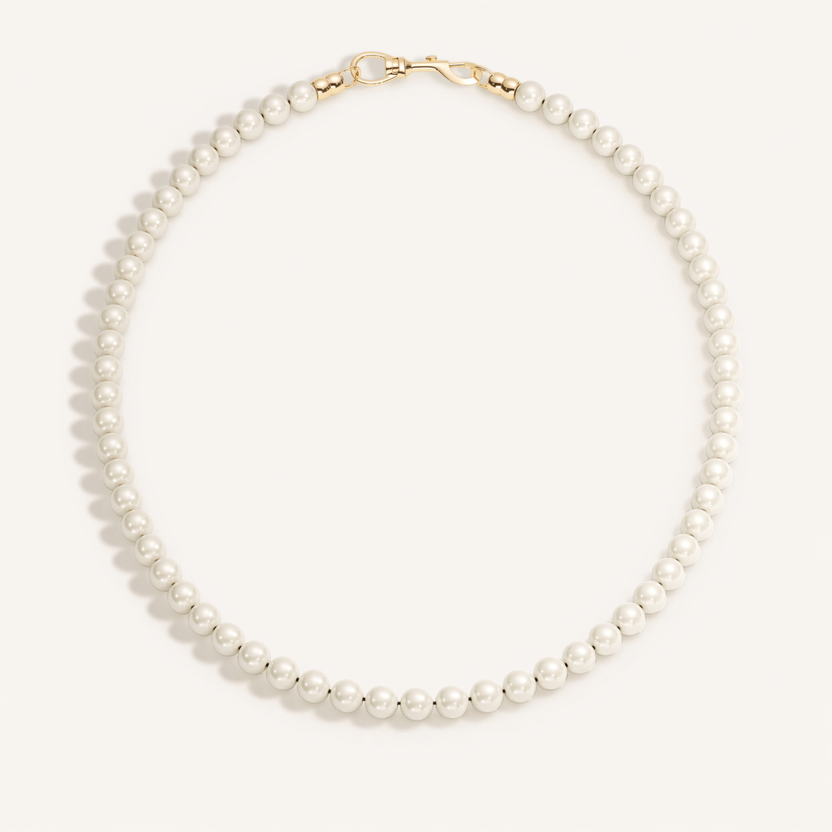 Swivel hook pearl necklace