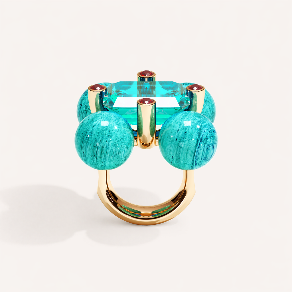 Barbelle Centerstone Ring