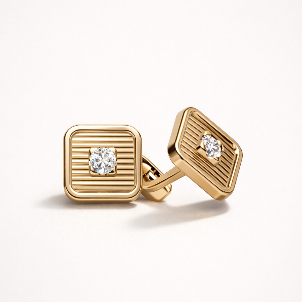 FRAME CUFFLINK DIAMOND