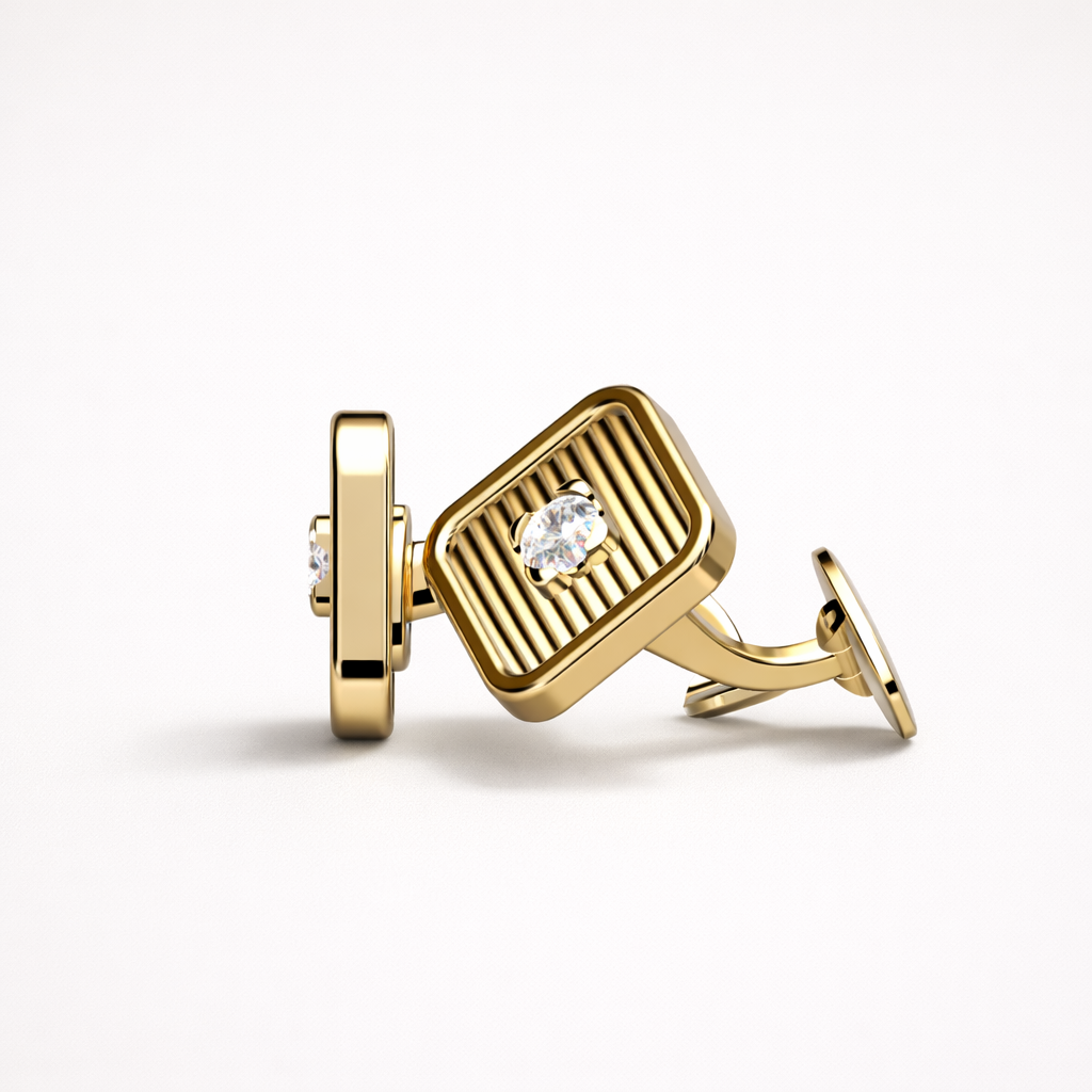 FRAME CUFFLINK DIAMOND