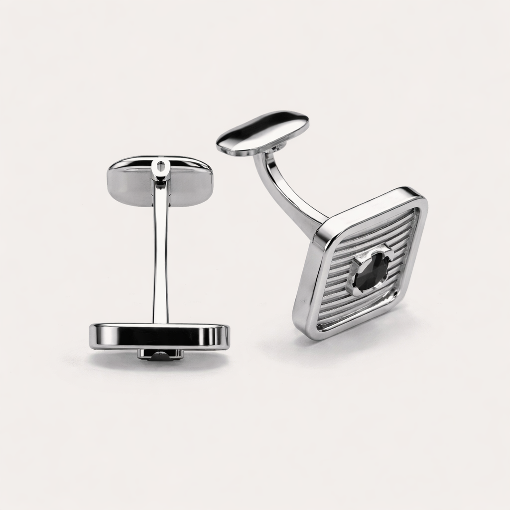 FRAME CUFFLINK BLK DIAMOND