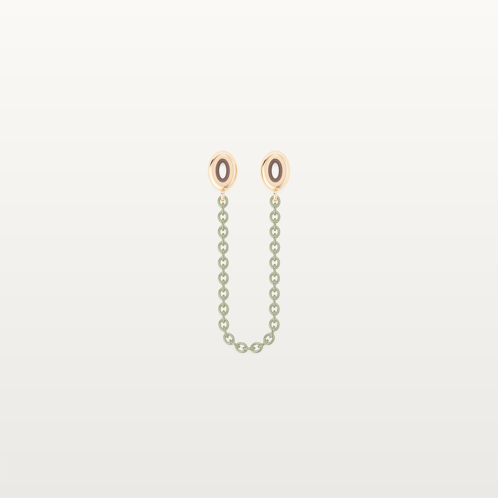 SECURITY CHAIN ICON OLIVE GREEN