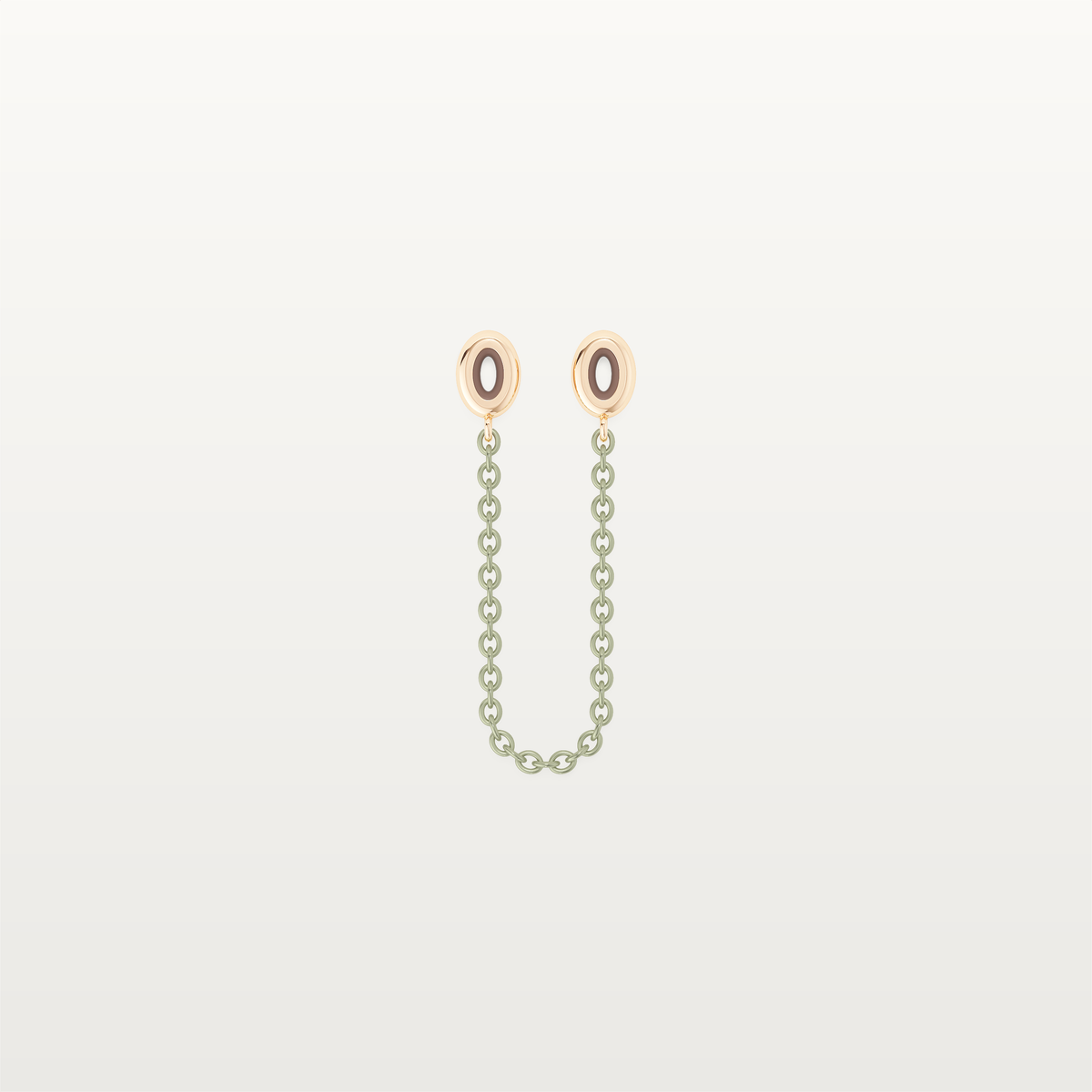 SECURITY CHAIN ICON OLIVE GREEN