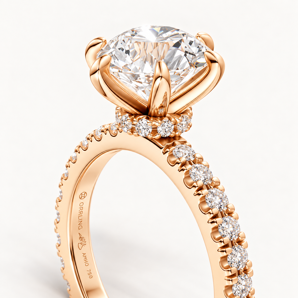 Serenne 18K RG – detail of setting