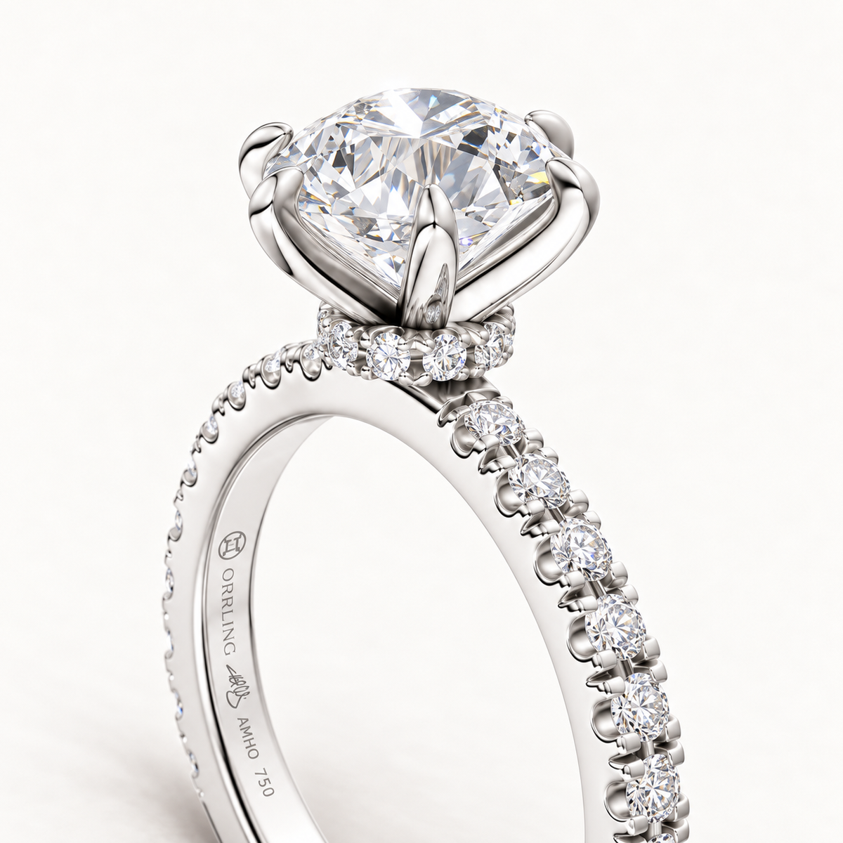 Serenne 18K WG – detail of setting