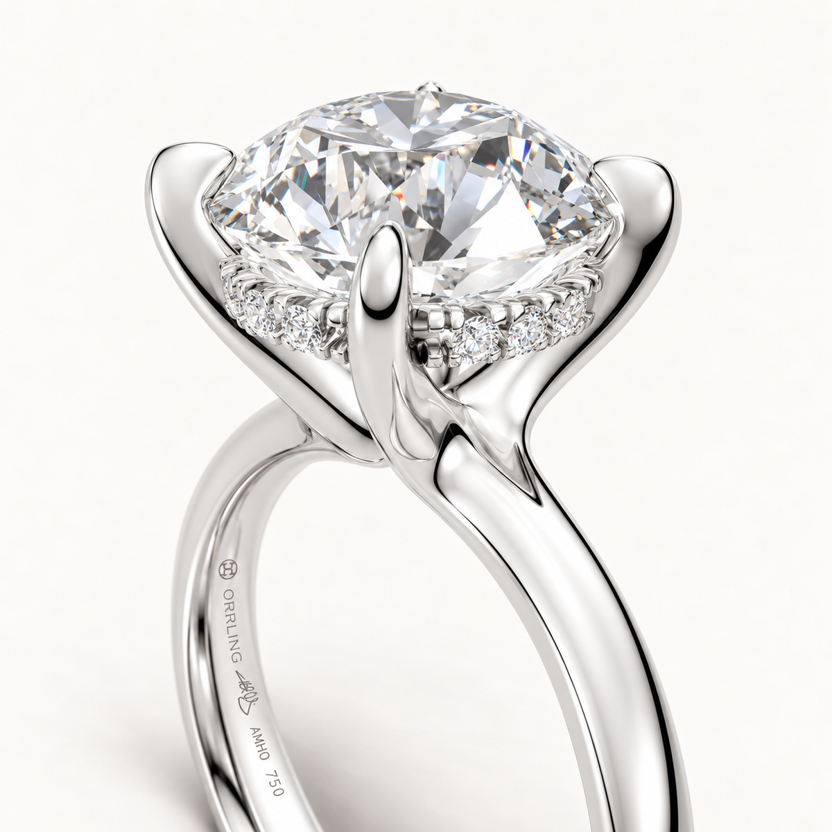 Velune 18K WG – detail of setting