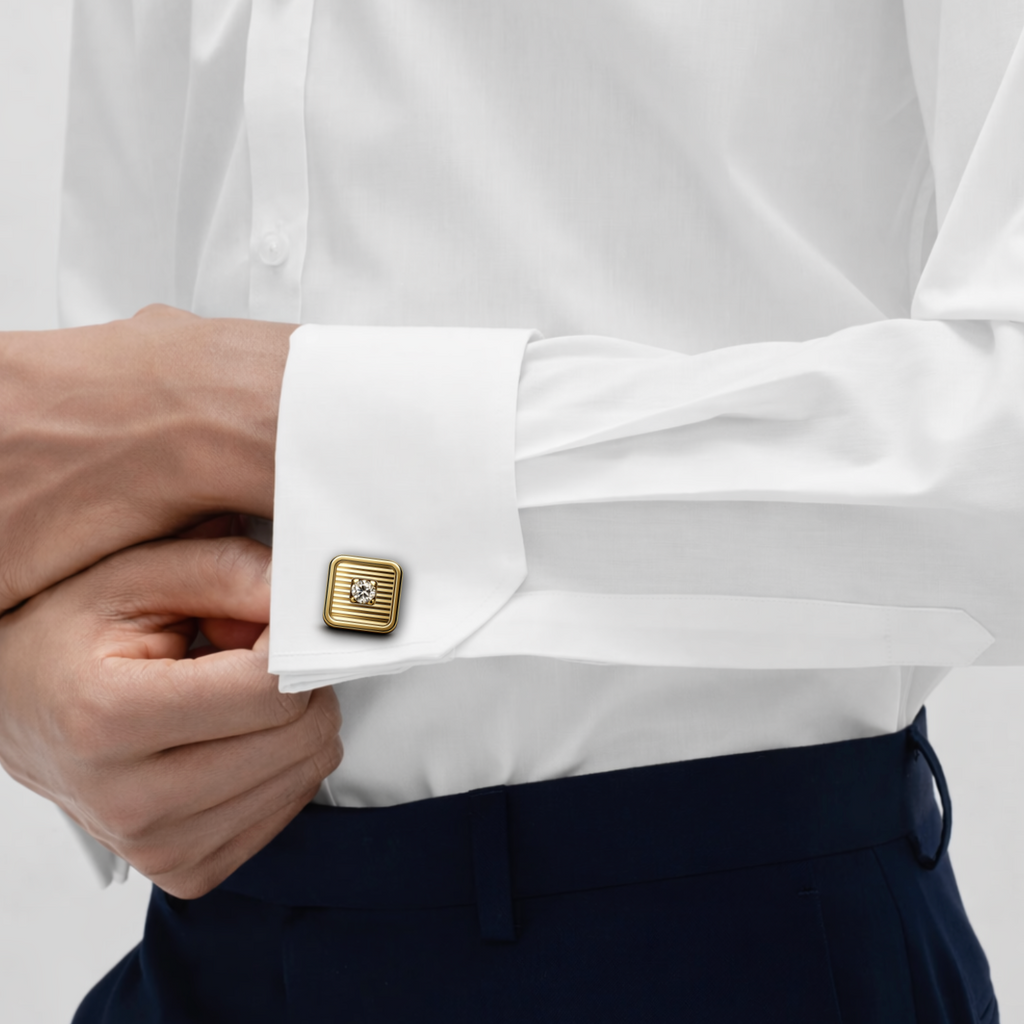 FRAME CUFFLINK DIAMOND