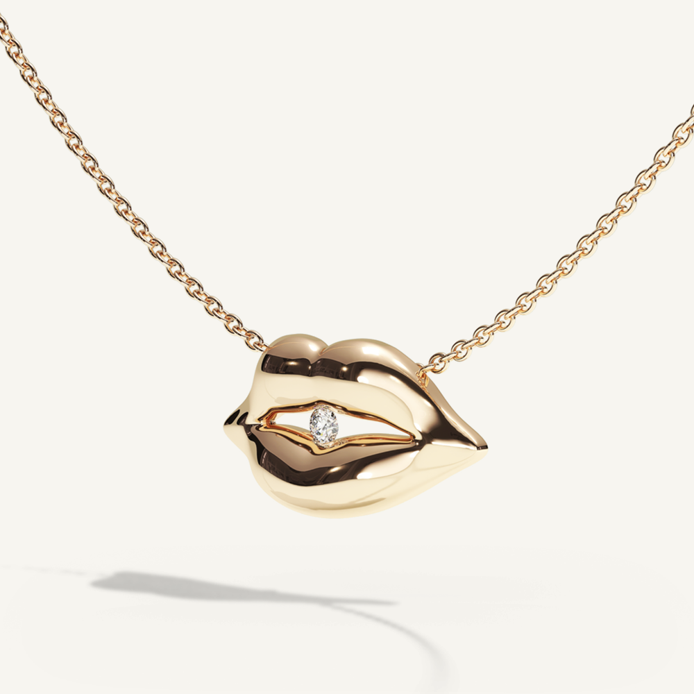 Vermilion zone diamond bite necklace – retusch