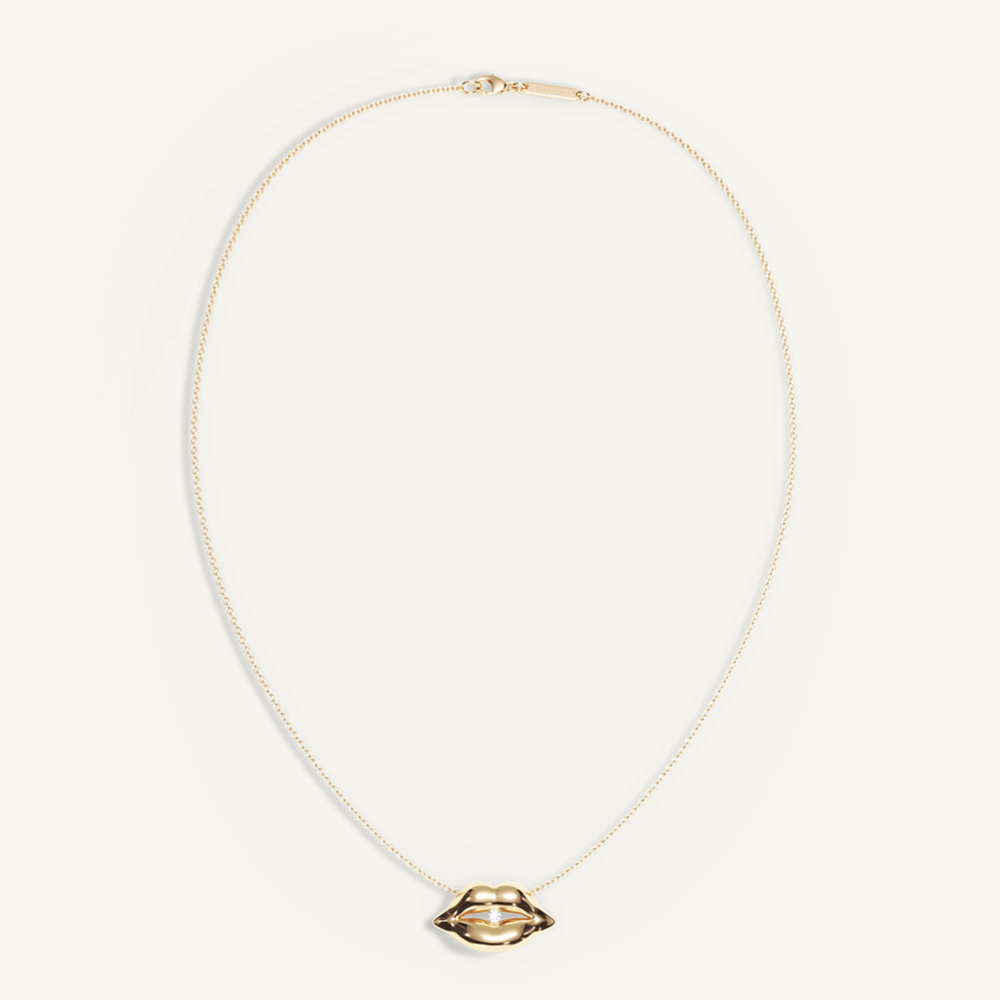 Vermilion zone diamond bite necklace – retusch