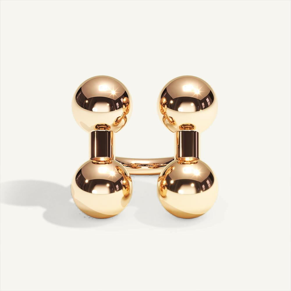 Barbell couple ring