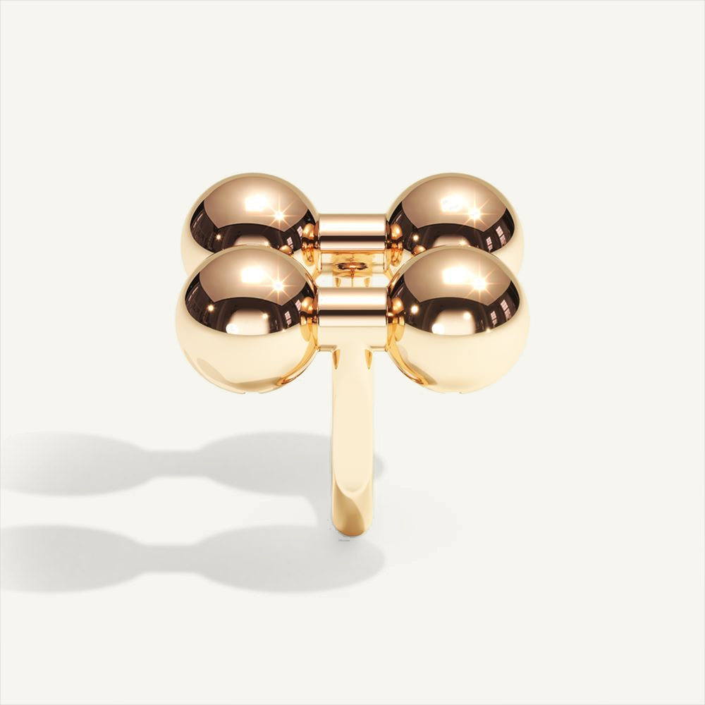 Barbelle Dou – rose gold – view 3