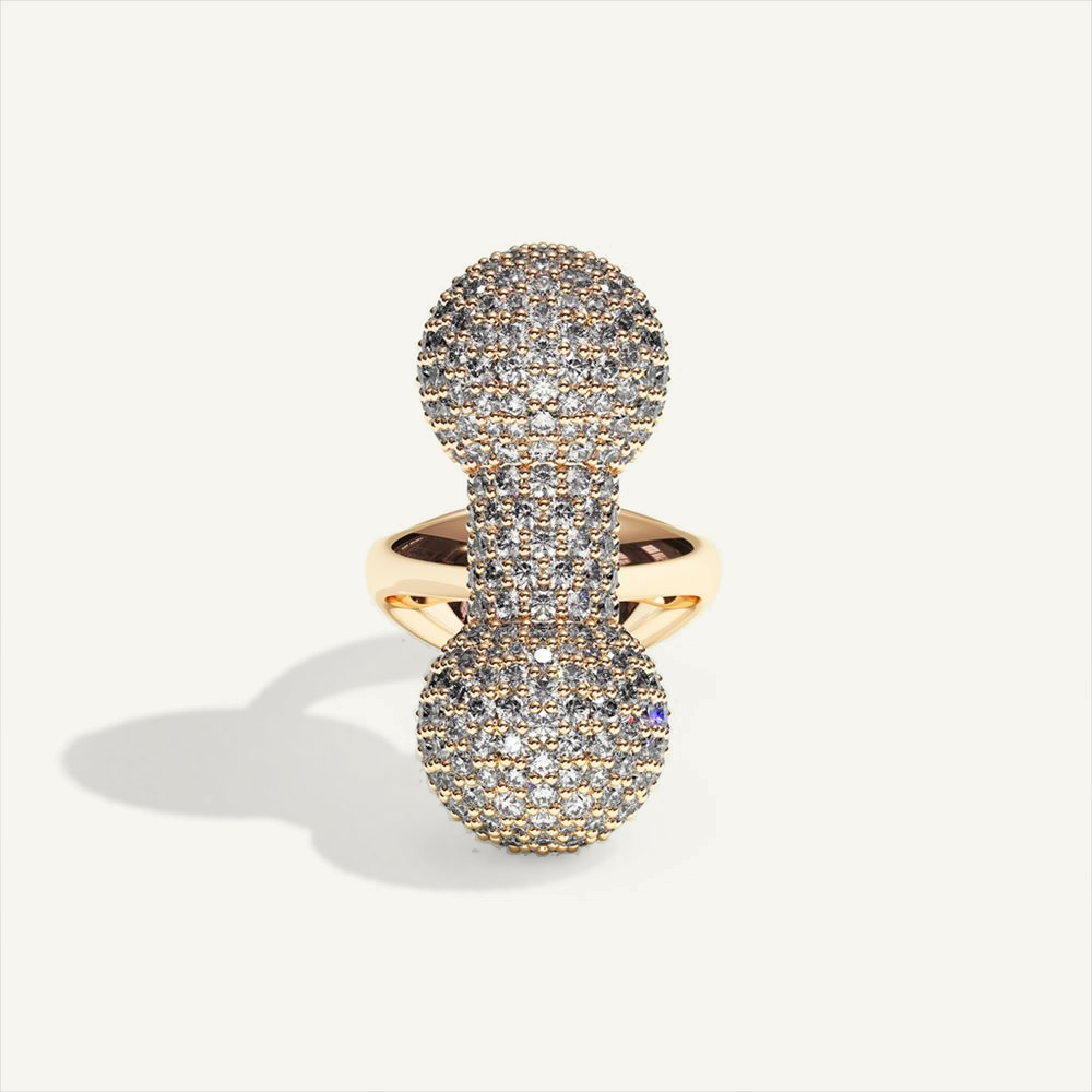 Barbelle Ring One Pavé