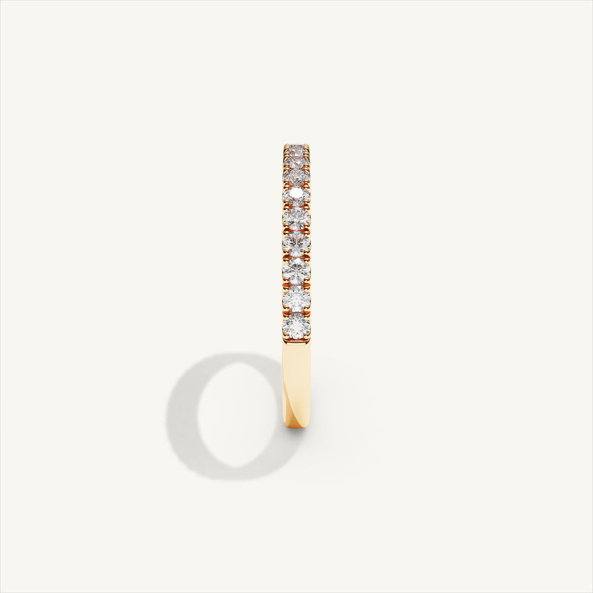 BARI M22 Half Eternity Ring in 18K Rose Gold – view 4
