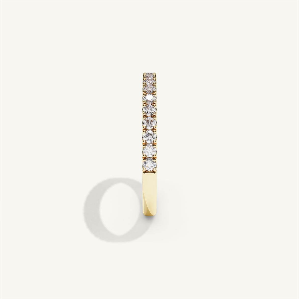 BARI M22 Half Eternity Ring in 18K Yellow Gold – view 4
