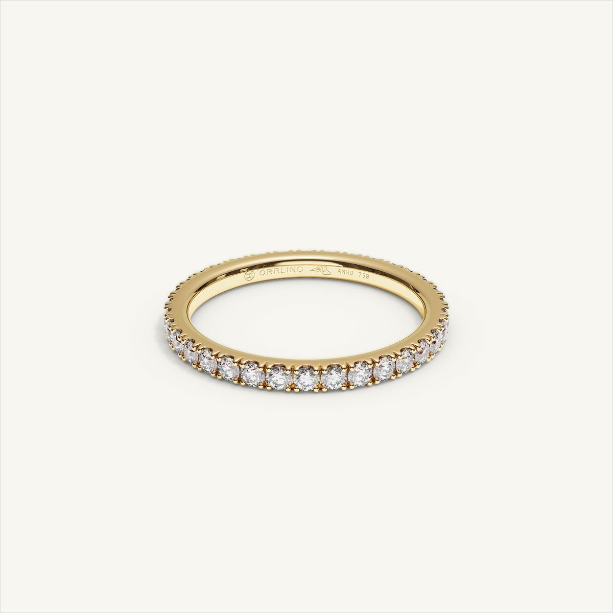 BARI M22 Full Eternity Ring in 18K Yellow Gold – view 1