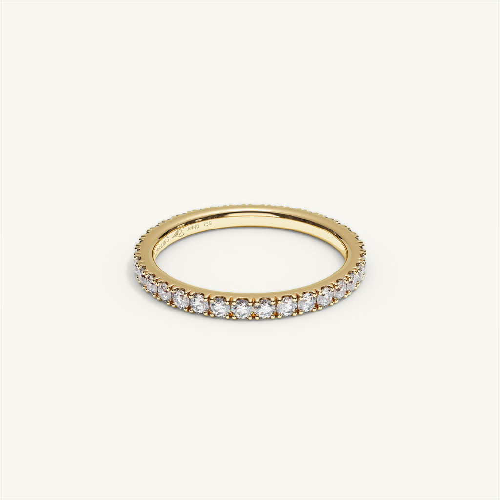 BARI M22 Full Eternity Ring in 18K Yellow Gold – view 2