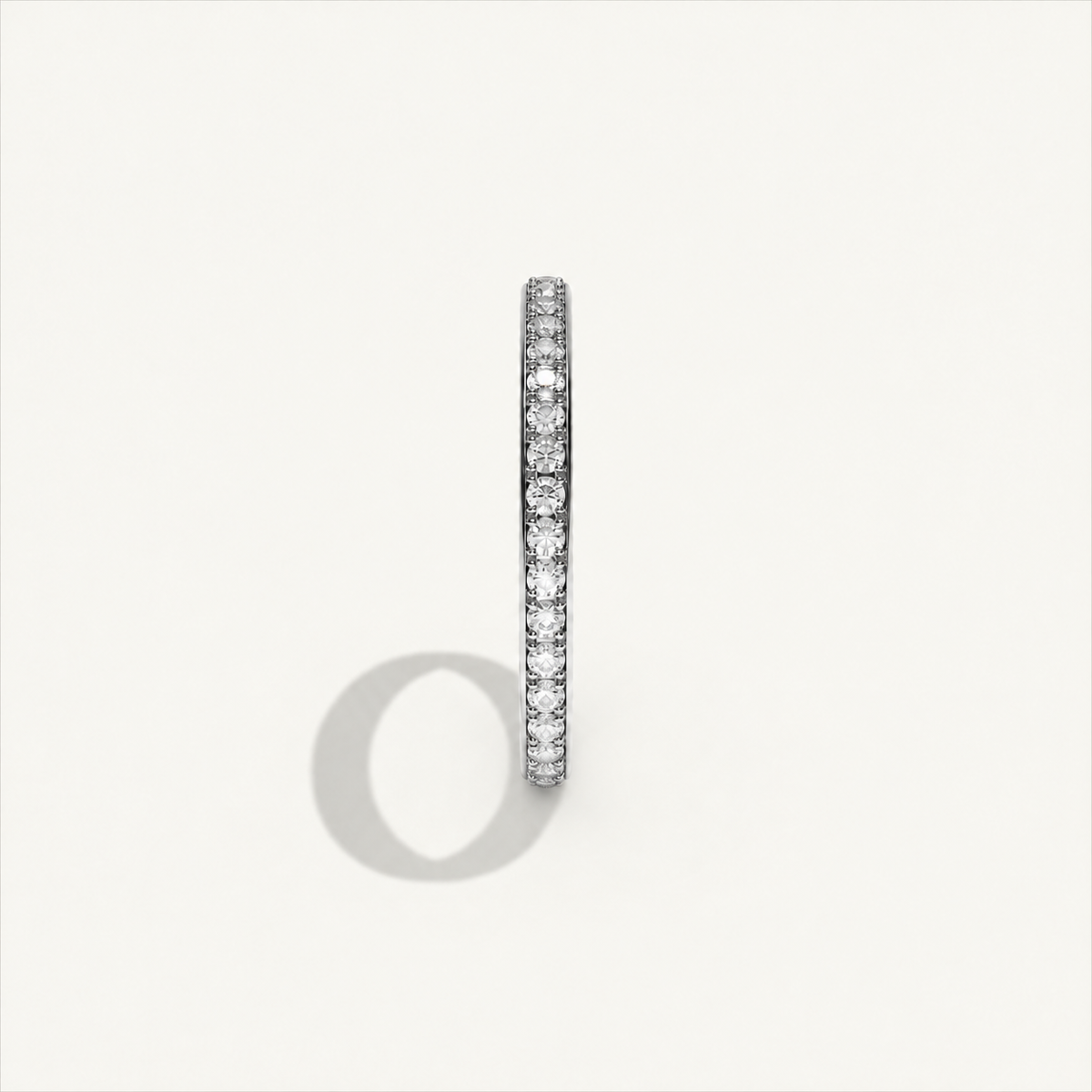 CANAL 92-2 Full Eternity Ring, 18K white gold, design visualization, view 4