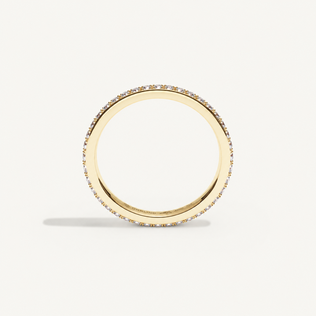 CANAL 92-2 Full Eternity Ring, 18K yellow gold, design visualization, view 3