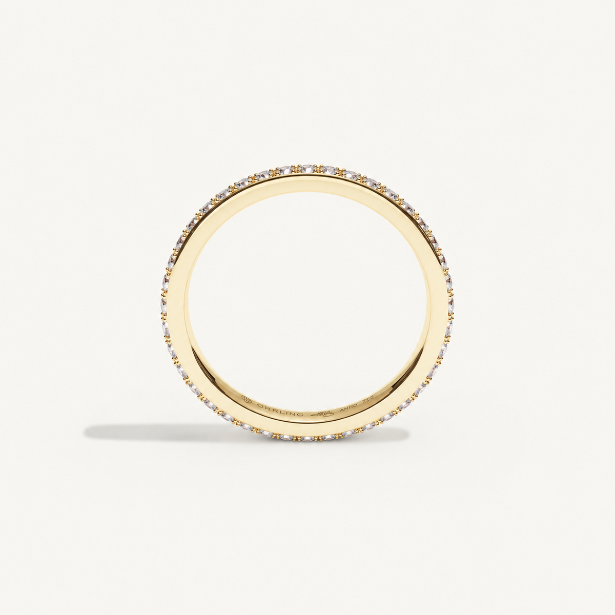 CANAL 92-2 Full Eternity Ring, 18K yellow gold, design visualization, view 3