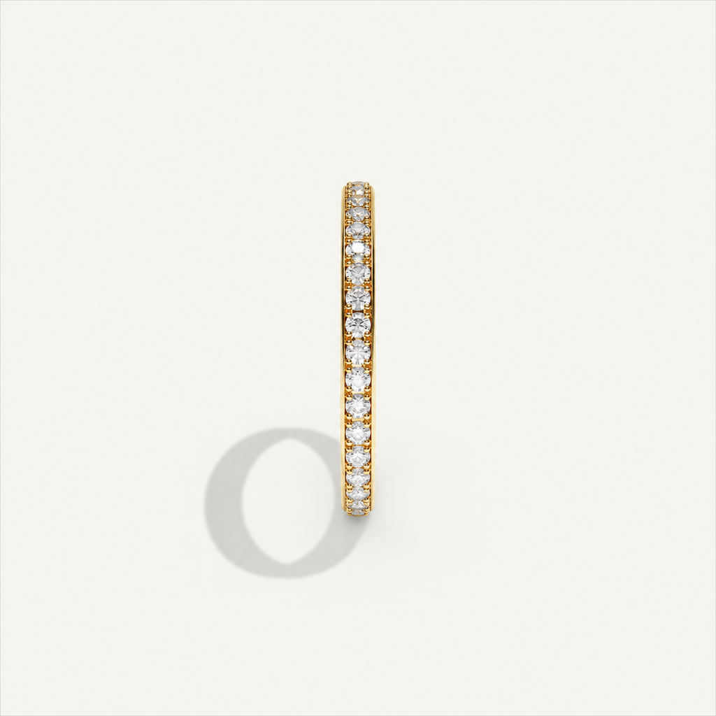 CANAL 92-2 Full Eternity Ring, 18K yellow gold, design visualization, view 4