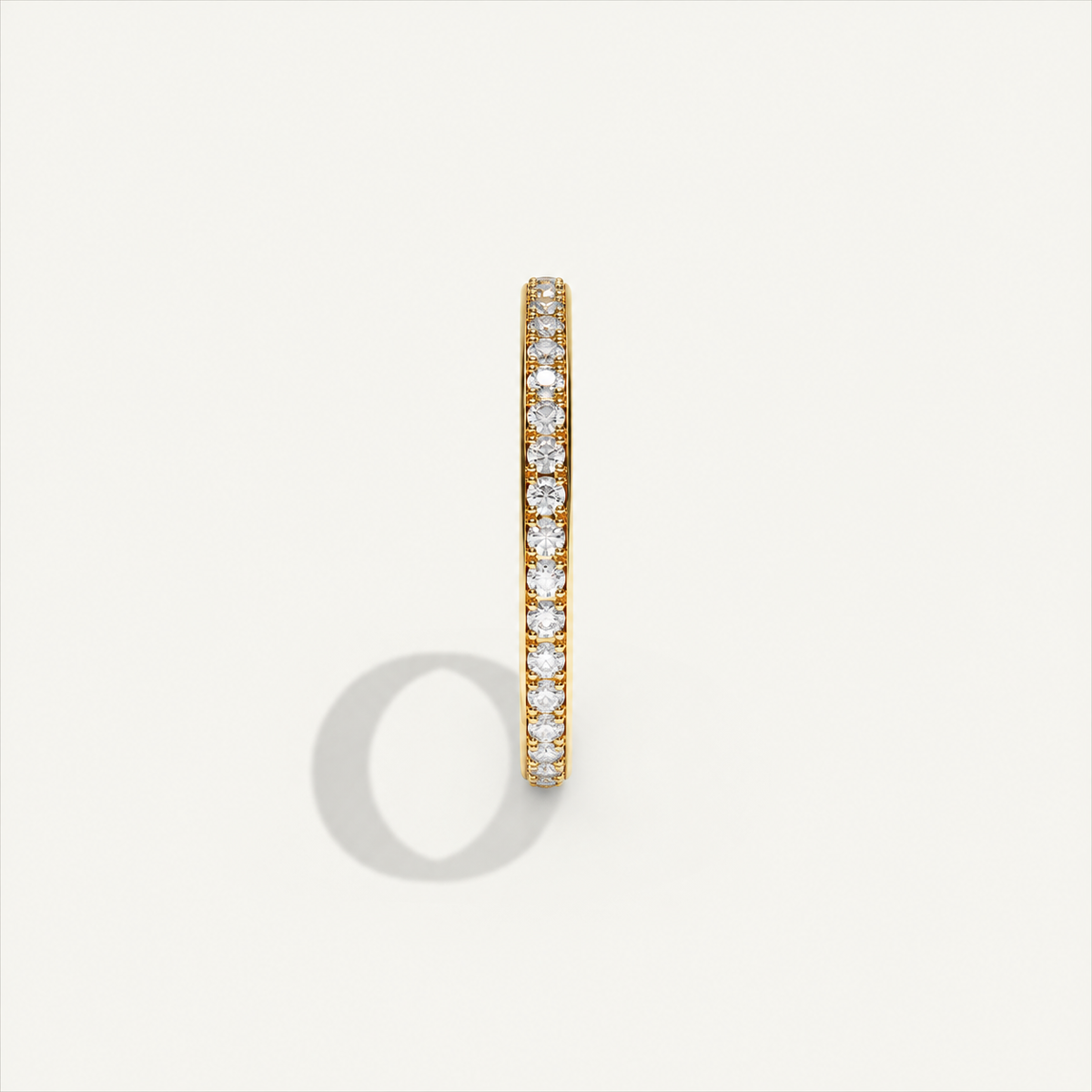 CANAL 92-2 Full Eternity Ring, 18K yellow gold, design visualization, view 4