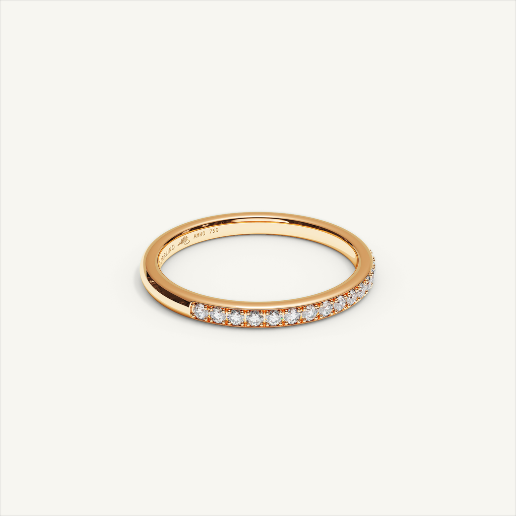 CANAL 92-2 Half Eternity Ring, 18K rose gold, view 2