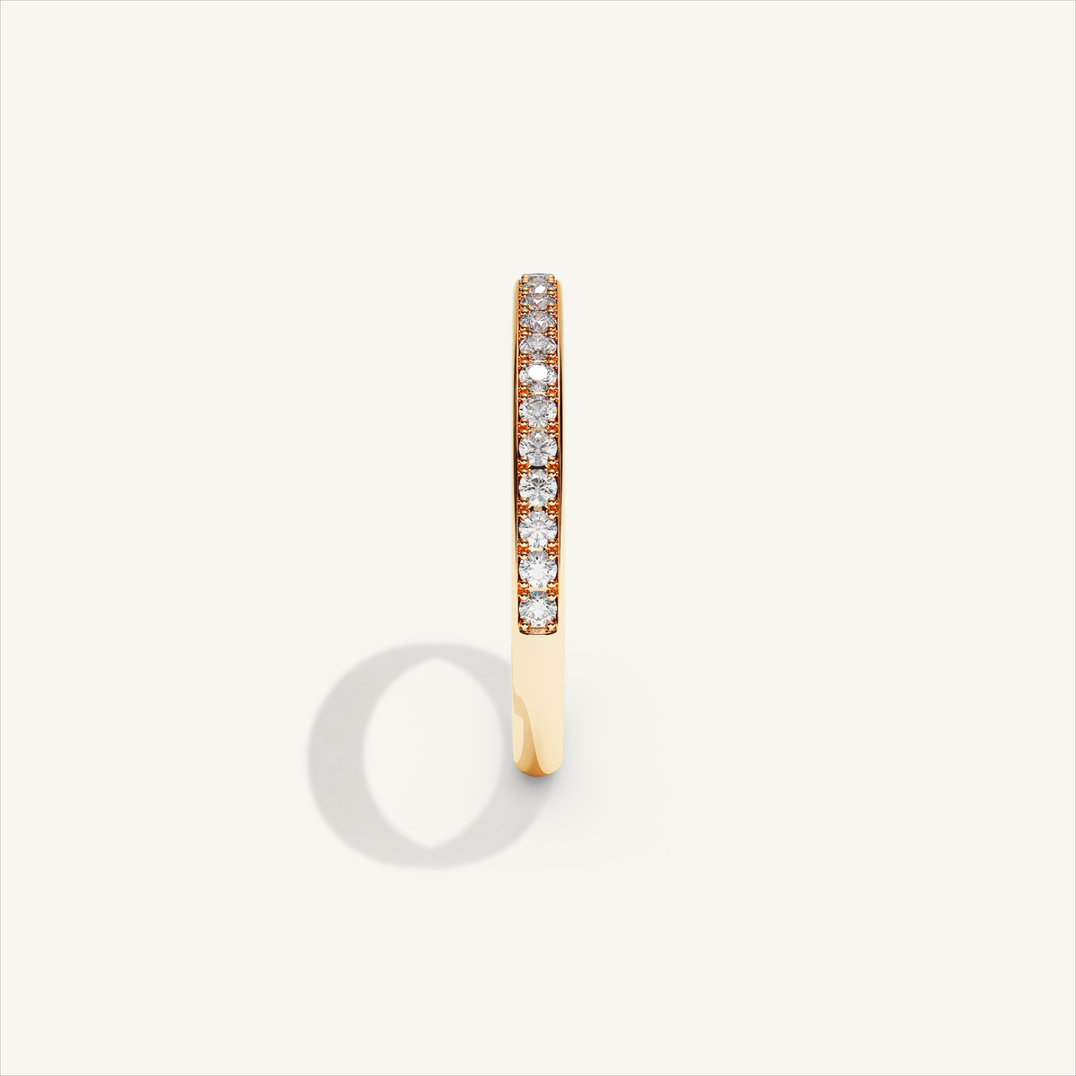 CANAL 92-2 Half Eternity Ring, 18K rose gold, view 4