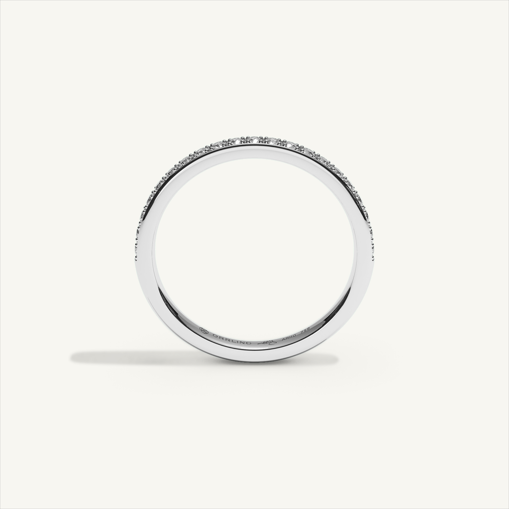 CANAL 92-2 Half Eternity Ring, 18K white gold, view 3