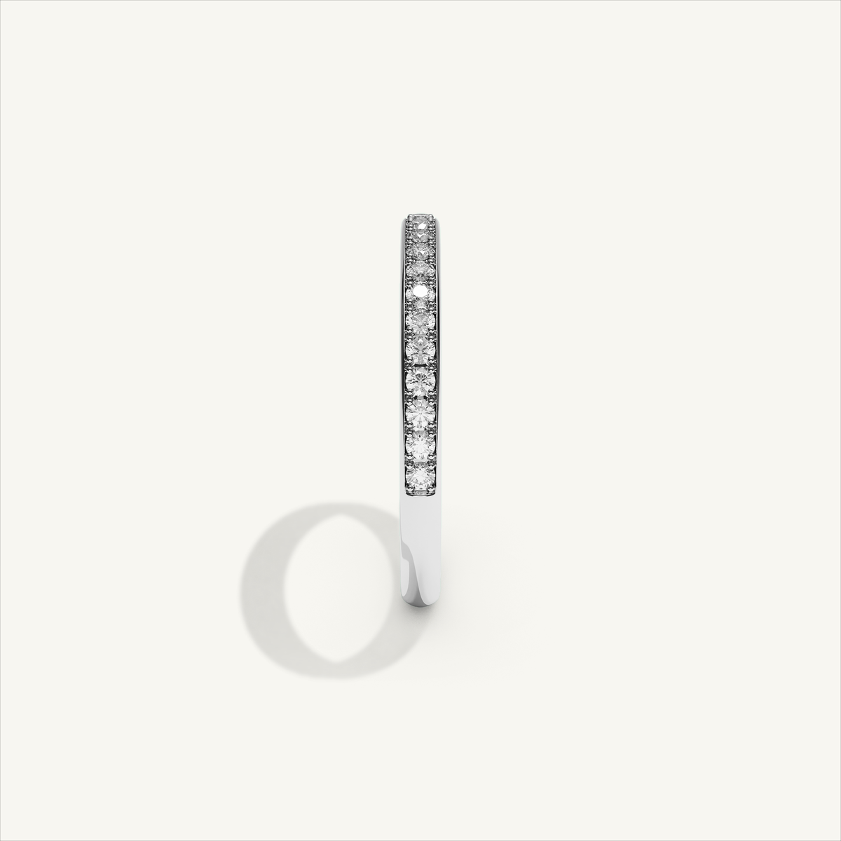 CANAL 92-2 Half Eternity Ring, 18K white gold, view 4
