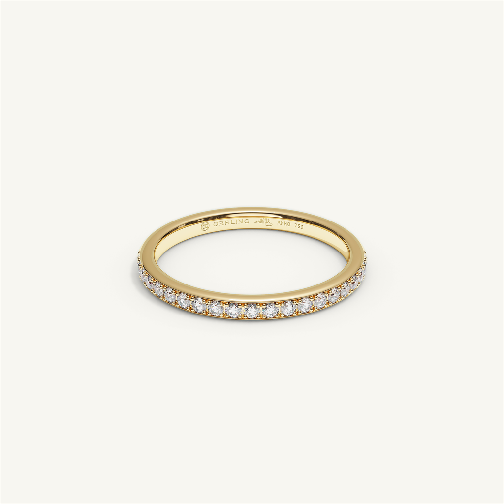 CANAL 92-2 Half Eternity Ring, 18K yellow gold, view 1