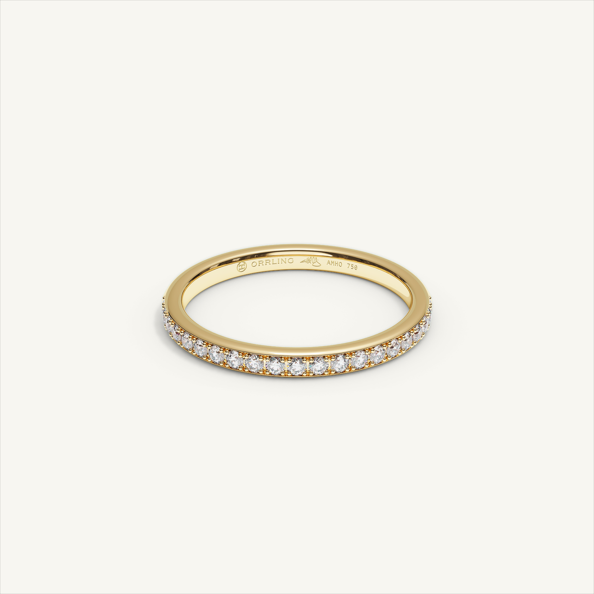 CANAL 92-2 Half Eternity Ring, 18K yellow gold, view 1