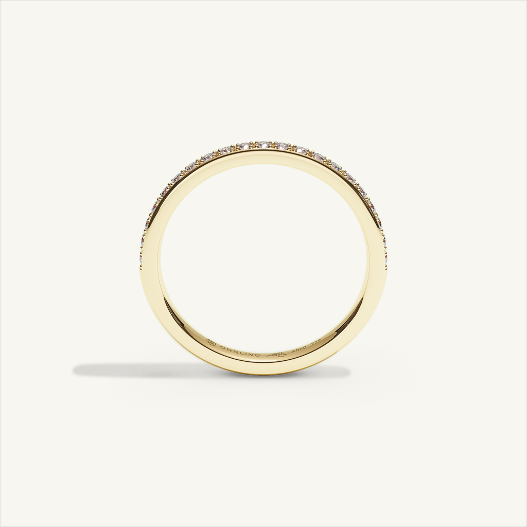 CANAL 92-2 Half Eternity Ring, 18K yellow gold, view 3