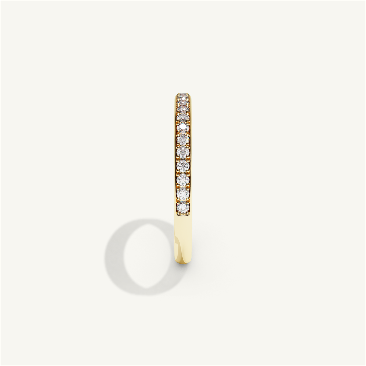 CANAL 92-2 Half Eternity Ring, 18K yellow gold, view 4