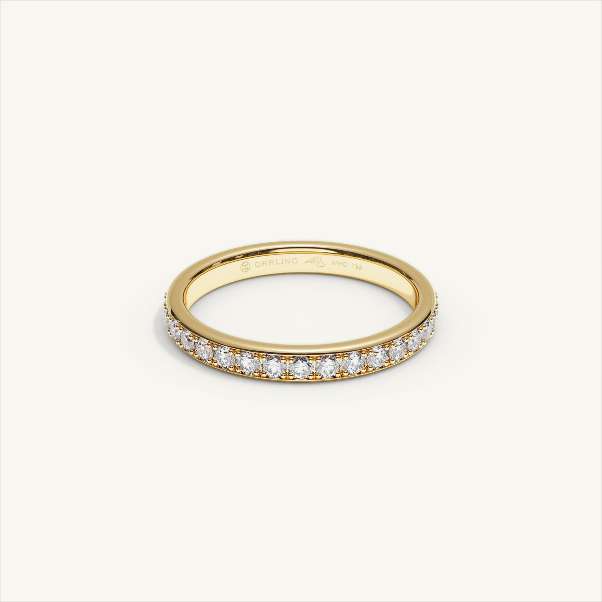 CANAL 92-2.5 Full Eternity Ring, 18K yellow gold, view 1
