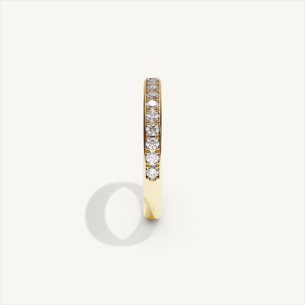 CANAL 92-2.5 Half Eternity Ring, 18K yellow gold, view 4