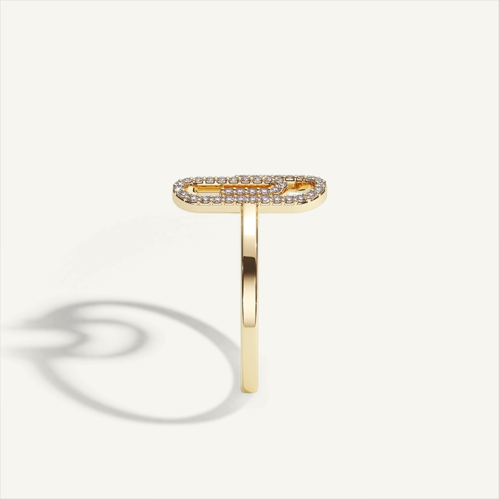 DEEP TEAL Clip Ring — shown in Rose Gold — product view