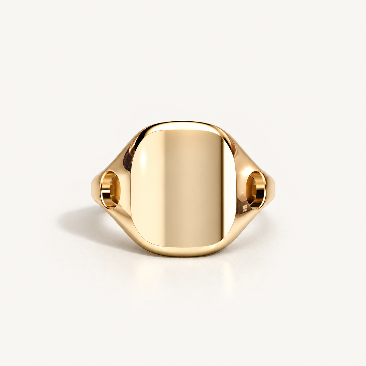 Cusion Void Ring – 18K yellow gold