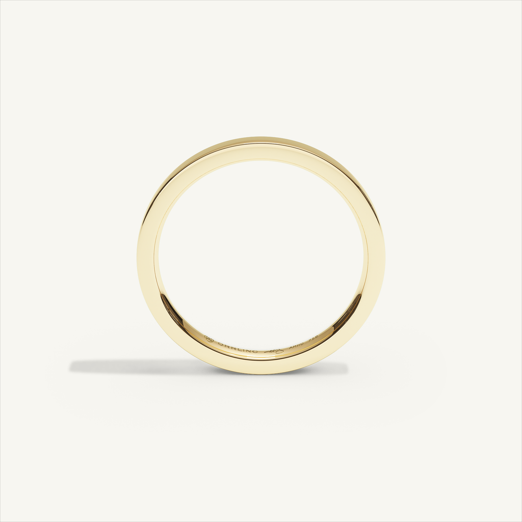 ECHELON 2 mm — 18K yellow gold plain wedding band, product view 2